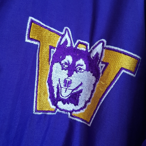 VINTAGE 90s WASHINGTON HUSKIES STARTER JACKET - Picture 7 of 8